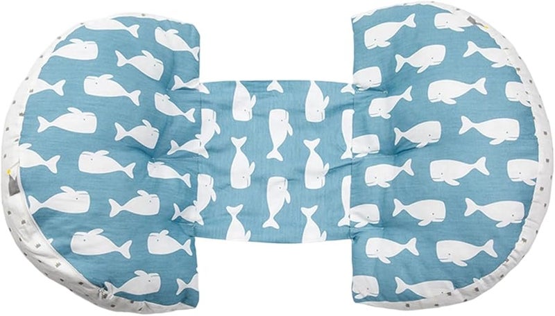 Little Whale Side Sleeper Pillow with Pressure Relief Memory Foam - Image 1